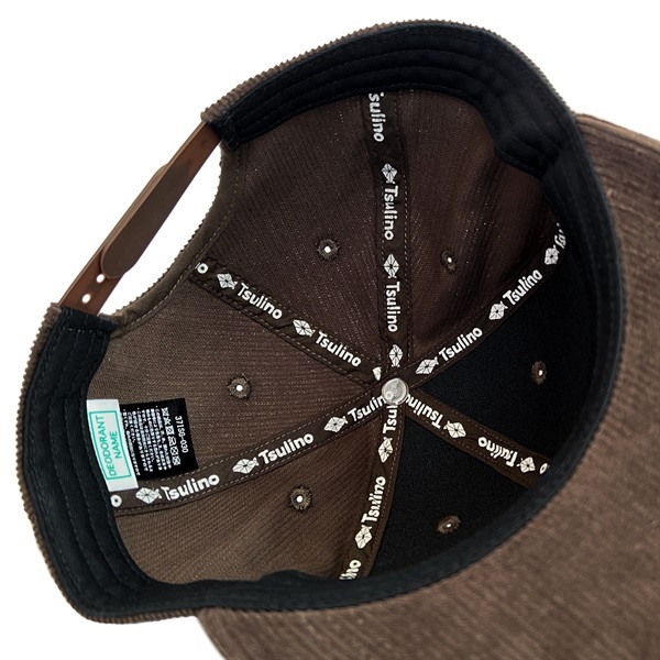 コーデュロイ フラットバイザーキャップ